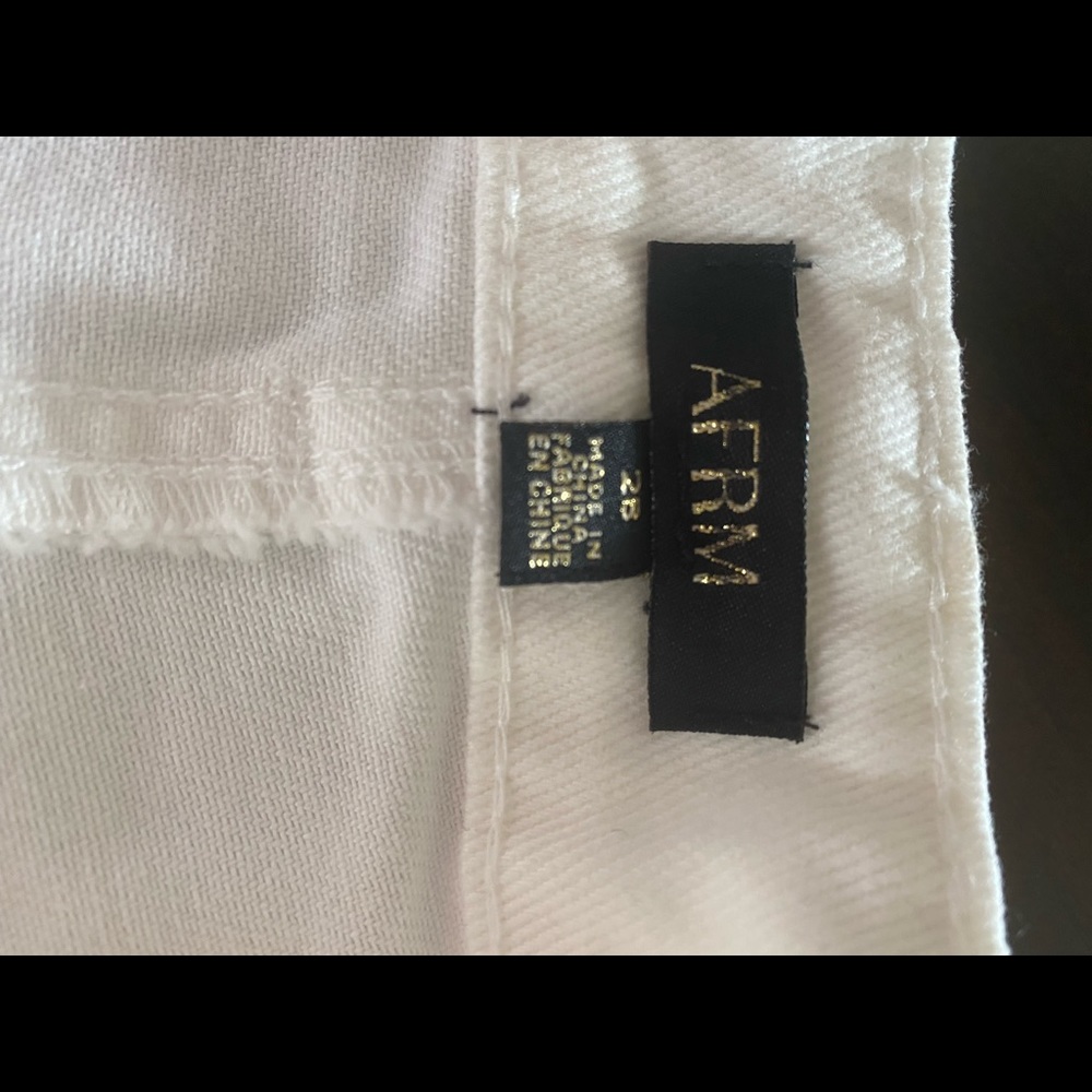 Revolve AFRM Straight Leg Distressed High Rise Jeans - Picture 3 of 5